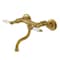 Kingston Brass Double-Handle Wall Mount Bathroom Faucet, Brushed Brass KS2117PL - alternate 1
