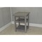 Homeroots 28" Gray Solid Wood Nightstand 548320 - alternate 2