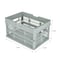Simplify Collapsible Storage Crate with Carrying Handles in Grey 25658 - alternate 2
