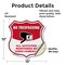 Signmission No Trespassing Shield Sign All Activitie, 12 Inch X 12 Inch, Vinyl Decal SHI-D-12-421 - alternate 2