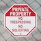 Signmission Private Property No Trespassing No, 10 inch X 10 inch, Plastic Sign, 2PK OC-P-2PACK-10-140 - alternate 2