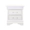 Homeroots 24" White Wood Lighted Two Drawer Nightstand 482398 - alternate 2