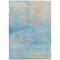 Homeroots 5' X 8' Aqua And Beige Abstract Washable Indoor Outdoor Area Rug 631444 - alternate 2