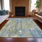 Homeroots 10' X 14' Sky Blue And Gray Abstract Washable Indoor Outdoor Area Rug 632142 - alternate 2