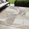 Homeroots 5' X 8' Ivory And Beige Geometric Washable Indoor Outdoor Area Rug 612582 - alternate 1
