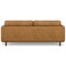 Homeroots 89" Sienna Leather Sofa With Brown Legs 640973 - alternate 2