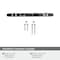 Amerock Carrione 5-1/16 inch 128mm Center-to-Center Marble Black/Polished Chrome Cabinet Pull BP36649MBK26 - alternate 2