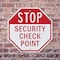 Signmission Stop Security Check Point, 18 Inch X 18 Inch, Plastic Sign OC-P-18-230 - alternate 3