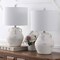 Jonathan Y Altea 20.5 in. Rustic Coastal Pottery Jar LED Table Lamp, White, 2PK JYL5502A-SET2 - alternate 2