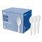 Perk EcoID Mediumweight Compostable Cutlery, Teaspoon, White, 300PK PK56203 - alternate 1