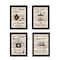 Homeroots Set Of Four Friendship 2 Black Framed Print Kitchen Wall Art, 4PK 405928 - alternate 1