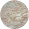 Homeroots 8' Beige Pink And Blue Round Abstract Washable Indoor Outdoor Area Rug 602613 - alternate 2