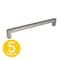 Sapphire Elektra Series 5 in. (128 mm) CTC Modern Polished Chrome Cabinet Hardware Handle/Pull, 5PK SPH-2211004-127-PC-5 - alternate 1