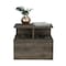 Homeroots 12" Brown Wood One Drawer Nightstand 529079 - alternate 4