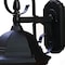 Homeroots XL Matte Black Swing Arm Hanging Lantern Wall Light 398603 - alternate 2