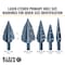 Klein Tools Step Drill Bit No 11 Double-Fluted 7/8 to 1-1/8-Inch KTSB11 - alternate 6