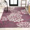 Jonathan Y Zinnia Modern Floral Textured Weave Fuchsia/Light Gray 4 ft. x 6 ft. Indoor/Outdoor Area Rug SMB110F-4 - alternate 3