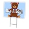 Signmission Its A Boy! Yard Sign & Stake outdoor plastic coroplast window C-1824 Its A Boy! - alternate 1