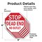 Signmission Stop Dead End No Outlet, 6 inch X 6 inch, Vinyl Decal, 5PK OC-D-5PACK-6-82 - alternate 2