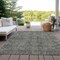 Homeroots 3' X 5' Brown and Black Oriental Washable Non Skid Indoor Outdoor Area Rug 563820 - alternate 5