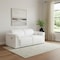 Homeroots 73in White and Black Italian Leather Power Reclining Loveseat 720489 - alternate 2