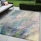 Homeroots 5' X 8' Ivory Abstract Washable Non Skid Indoor Outdoor Area Rug 559581 - alternate 1
