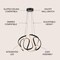 Jonathan Y Euphoria 18.5" 1-Light Contemporary Designer Aluminum/Iron Scribble Integrated LED Pendant Light, Bla JYL1703A - alternate 2
