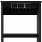 Homeroots 63in Black Wood Bar Cabinet With Two Drawers 535070 - alternate 2
