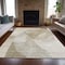 Homeroots 9' X 12' Beige And Taupe Abstract Washable Indoor Outdoor Area Rug 630433 - alternate 2