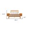 Homeroots Three Piece Brown Solid Wood Bedroom Set 523688 - alternate 2