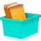 Storex 4 Gallon Storage Bin, Teal 61477U06C - alternate 2