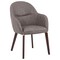 Leisuremod Elias Dining Chair Upholstered in Leather Velvet and Powder Coated Iron Legs EDC21BR - alternate 1