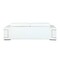 Homeroots 89" White Italian Leather Sofa With Silver Legs 329593 - alternate 2