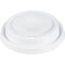 Dart Lid for 12 to 24 oz. Hot Cup, Dome, Sip Through, White, Pk1000 16EL - alternate 1