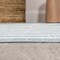 Jonathan Y Maze Abstract Two-Tone Low-Pile Machine-Washable Blue/Cream 2 ft. x 8 ft. Runner Rug WSH309A-28 - alternate 4