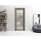 Sartodoors Sliding French Pocket Door with Frosted Glass Grey 24x96 Solid Core Modern Interior QUADRO4002PD-NEB-2496 - alternate 1