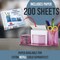 Acrimet Millennium Desktop Organizer Cup Caddy Plastic with 200 Sheets Memo Paper Clear Pink Color 740.8 - alternate 2