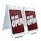 Signmission We Are Open, A-Frame & 2 Decals Installed, Heavy-Duty Plastic Frame SBHD-D-2436-30431 - alternate 2