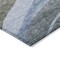 Homeroots 8' Brown Blue And Gray Round Abstract Washable Indoor Outdoor Area Rug 603673 - alternate 2