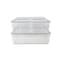 Martha Stewart Brody Stackable Plastic Storage Box with Lids Office Desktop Organizers, Set of 4, 2-SM/1-MED/1-LG GS-BA-S4-CLR-MS - alternate 2
