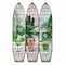 Homeroots 71" Green Solid Wood Folding Three Panel Screen Room Divider 342731 - alternate 1