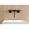 Kingston Brass Double-Handle Wall Mount Bathroom Faucet, Oil Rubbed Bronze KS2115BL - alternate 2