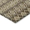 Homeroots 8' Brown And Taupe Round Quatrefoil Washable Indoor Outdoor Area Rug 583236 - alternate 2