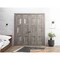 Vdomdoors Sliding Closet Double Bi-fold Doors Grey Solid Core Modern Interior SETE6933DBF-NEB-72 x 80 (4* 18x80) - alternate 3