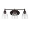 Jonathan Y Marais 22.5" 3-Light Metal/Glass LED Vanity, Oil Rubbed Bronze JYL7470A - alternate 2