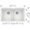 Blanco Diamond Equal Double Low Divide, White 442074 - alternate 3