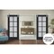 Sartodoors Sturdy Double Barn Door with Frosted Glass 72x80 (2* 36x80) Solid Core Modern Interior VEREGIO7412DB-S-ANT-72 - alternate 1