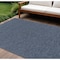 Homeroots 8' X 10' Navy Blue And Ivory Geometric Indoor Outdoor Area Rug 551537 - alternate 2