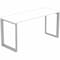 Lorell Relevance Series Side Leg Frame, 28.5" x 23.3", For 23.63" Deep Desktops, Silver LLR16204 - alternate 1
