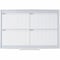 Mastervision Calendar Planning Board, Steel, 38 in, 50 in, Aluminum Frame, White/Gray, Matte GA05105830 - alternate 1